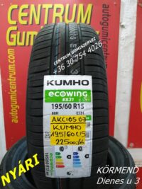 195/60R15 KUMHO nyári gumi