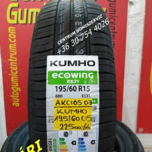 195/60R15 KUMHO nyári gumi