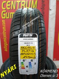 195/60R15 Platin nyári gumi