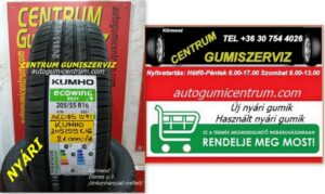 KUMHO ECOWING ES31 új nyári gumi.