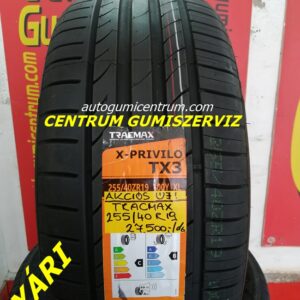 255/40r19 Tracmax akciós nyári gumi