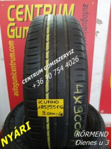 185 55r16 használt nyári gumi kumho-centrum gumiszerviz kormend