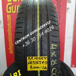 185/65r15 használt nyári gumi Bridgestone 4db