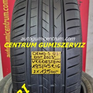 195/45r16 használt nyári gumi Vredestein 2db