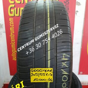 205/55r17 használt nyári gumi Goodyear 4db