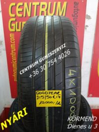 215/50r17 használt nyári gumi Goodyear 4db