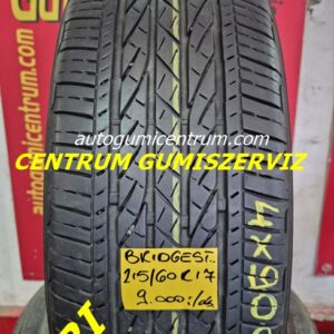 215/60r17 használt nyári gumi Bridgestone 4db