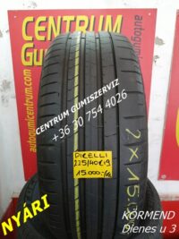 225/40r19 hasznalt nyari gumi Pirelli 2db