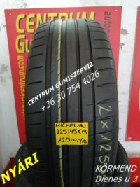225/45r19 hasznalt nyari gumi Michelin 2db