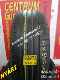 225/55r16 használt nyári gumi Goodyear 4db