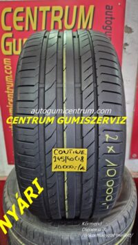 245/40r18 használt nyári gumi Continental 2db