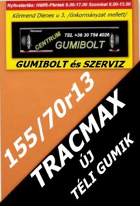 155 70r13-tracmax új téli gumik-új téligumik-téli gumi