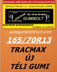 165 70R13-tracmax-uj-teli-gumi-autogumicentrum-centrum-gumiszerviz-kormend-gumibolt es szerviz