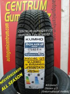 175-65R14-HA32-SOLUS-4S-XL-uj-KUMHO- cetrum gumiszerviz kormend gumibolt és szerviz-