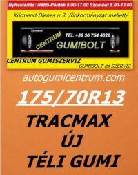 175 70r13-tracmax-uj-teli-gumi-autogumicentrum-centrum-gumiszerviz-kormend-gumibolt es szerviz