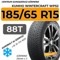 185 65 R15 88T Kumho WINTERCRAFT WP52 kumho - új téli gumik gumibolt és szerviz