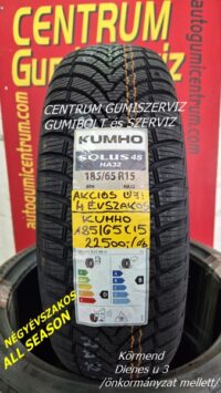 185 65R15 HA32 SOLUS 4S KUMHO-autogumicentrum cetrum gumiszerviz kormend gumibolt és szerviz-