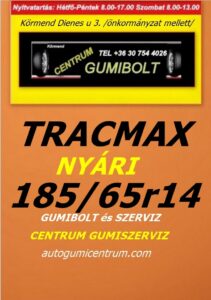 185 65r14 TRACMAX-tracmax-uj-nyari-gumi-gumibolt-es-szerviz-centrum-gumiszerviz-kormend-nyari-gumi