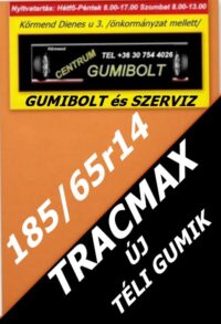 185 65r14 -tracmax új téli gumik-új téligumik-