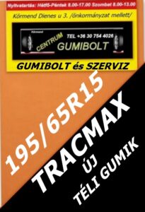 195 65R15 -tracmax új téli gumik-új téligumik-
