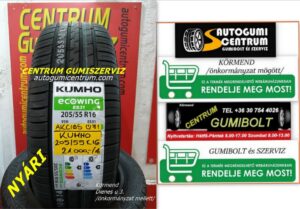 205-55R16-KUMHO-uj-nyari-gumi-centrum-gumiszerviz-kormend gumibolt és szerviz