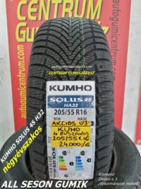 205-55R16-KUMHO SOLUS 4S H32 centrun gumiszerviz kormend-négyévszakos gumik--all season gumik-solus 4s h32 kumho-