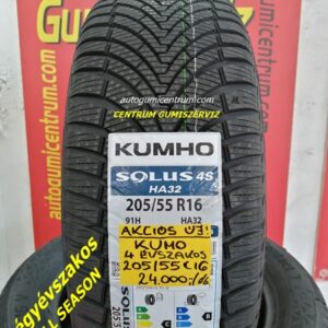 205-55R16-KUMHO-all season- cetrum gumiszerviz kormend gumibolt és szerviz autogumicentrum-