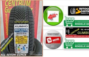 205 55R16 KUMHO négyévszakos gumi - kumho all season - kumho - negyevszakos gumiki-all-season-gumik-4-evszakos - 4 evszakos - solus 4S HA32