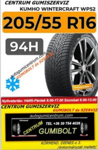 205 55r16 új KUMHO téli gumii autogumicentrum-com-Centrum-gumiszerviz- gumibolt és szerviz