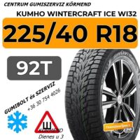 225 40 R18 92T Kumho WINTERCRAFT WP52 kumho - új téli gumik