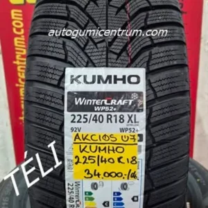 225 40r18 KUMHO új téli gumi