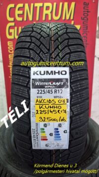 225 45r17 KUMHO új téli gumi