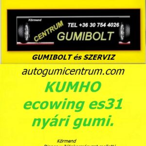 KUMHO ecowing es31 nyári gumi.- centrum-gumiszerviz-kft-gumibolt-es-szerviz-kormend-autogumicentrum-kumho ecowing nyári gumi-kumho es31 nyári
