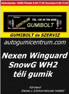 Nexen Winguard SnowG WH2 téli gumik--- centrum gumiszerviz-gumibolt és szerviz-nexen áj téligumi