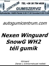 Nexen Winguard SnowG WH2 téli gumik-- centrum gumiszerviz-gumibolt és szerviz-nexen áj téligumi