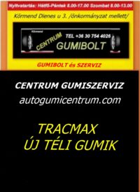tracmax új téli gumi centrum gumiszerviz kft-gumibolt és szerviz kormend