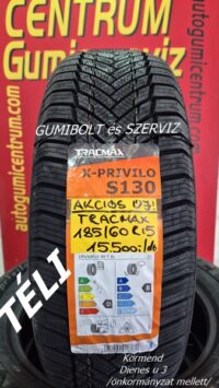 185 60r15 TRACMAX új téli gumi-tracmax x privilo s130-új téligumi-185 60r15
