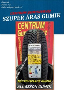 185 65R15 KUMHO négyévszakos gumi-akcios négyévszakos gumik-A S négyévszakos gumik-all seaon gumi-4 évszakos gumik-új gumik-185 65R15