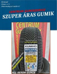 205 55R16 KUMHO négyévszakos gumik-akcios négyévszakos gumik-A S négyévszakos gumik-all seaon gumik--4 évszakos gumik-új gumik-205 55R16