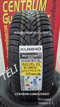 215 55R17 KUMHO új téli gumi-téligumi-akcios kumho-új téli kumho