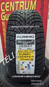 225 50R17 KUMHO új téli gumi-téligumi-akcios kumho-új téli kumho
