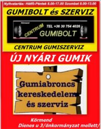 Gumiabroncs kereskedés és szerviz-új nyári gumik-centrum-gumiszerviz kormend-nyári gumi-gumibolt-es-szerviz-nyárigumik