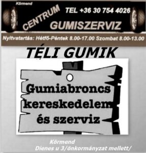 Gumiabroncs kereskedés és szerviz-új téli gumik-centrum-gumiszerviz kormend-téli gumi-gumibolt-es-szerviz-téligumi