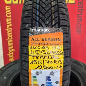 155 70R13 Tracmax négyévszakos gumi-all season gumik, egész évben, négyévszakos-négyévszakos-