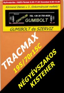 195 70r15C Tracmax új téli kisteher-Cs téli gumiC-s kisteher-195/70r15C Tracmax új négyévszakos kisteher-Cs all seasbn gumi-Cs A/S kisteher-