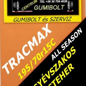 195/70r15C Tracmax új négyévszakos kisteher-Cs all seasbn gumi-Cs A/S kisteher-