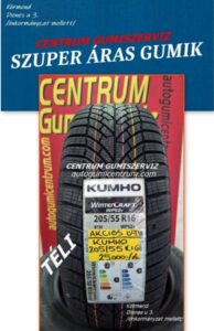 205 55r16 kumho szuper áras téli gumik-új téli gumi-téligumi-akcios téli gumi-téligumik-