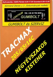 205 65R16C Tracmax új téli kisteher-Cs téli gumiC-s kisteher-205 65R16C Tracmax új téli kisteher-Cs téli gumi-Cs téli kisteher-