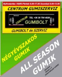 négyévszakos gumik- all season gumi- A S gumi- Tracmax négyévszakos gumi Trac Saver-all season--egész évben- centrum gumiszerviz