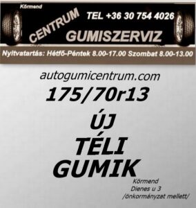 175 70r13 új téli gumik-téligumi-téli gumi-új gumik-új téli gumiabroncs-